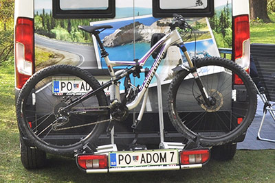 Najem avtodoma dodatna oprema - nosilec za 3 kolesa
